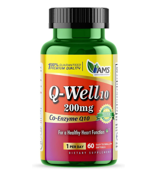 America Medic & Science Q-Well-10, CoQ10, 200mg Softgels in Pakistan