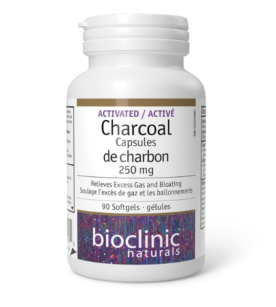 BioClinic Naturals Activated Charcoal Capsules 250 mg 90 Softgels in Pakistan