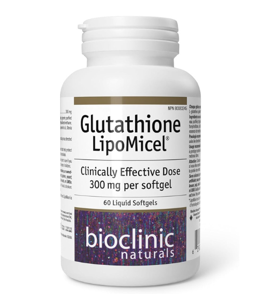BioClinic Naturals Glutathione LipoMicel 300 mg, 60 Liquid Softgels in Pakistan