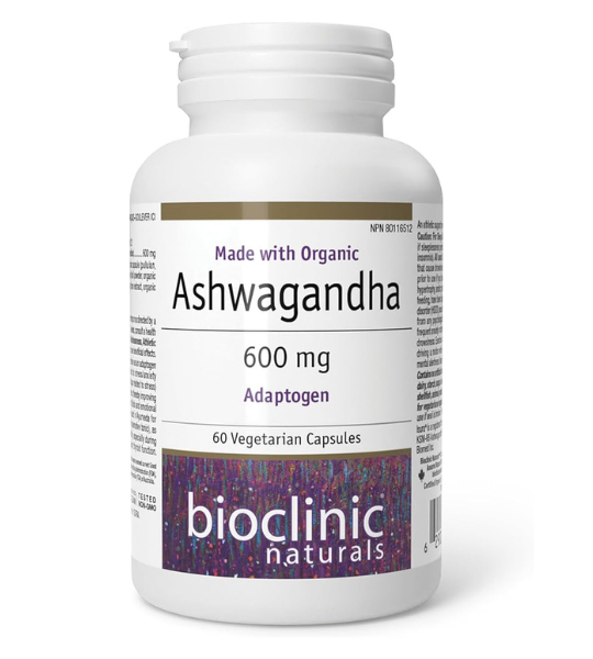 Bioclinic Naturals Organic Ashwagandha KSM-66, 600 mg, 60 Capsules in Pakistan