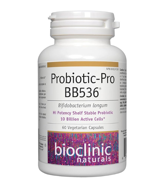 BioClinic Naturals Probiotic Pro BB536 Bifidobacterium Longum 10 Billion Active Cells, 60 Vegetarian Capsules in Pakistan