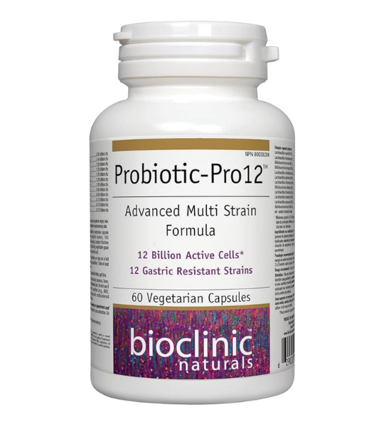 Bioclinic Naturals Probiotic-Pro12 Advanced Multi-Strain Formula, 60 Vegetarian Capsules in Pakistan