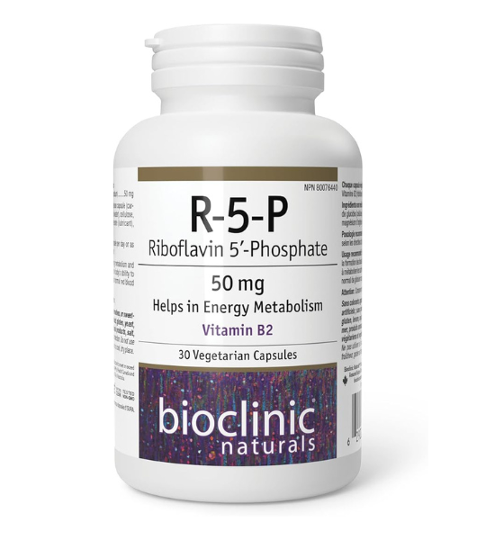 BioClinic Naturals R-5-P Riboflavin 5’-Phosphate 50 mg, 30 Vegetarian Capsules in Pakistan