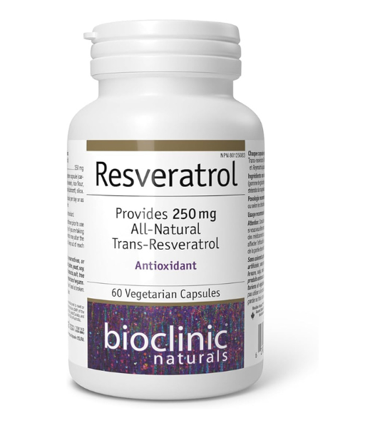 BioClinic Naturals Resveratrol 250 mg, 60 Vegetarian Capsules in Pakistan