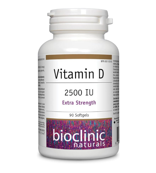 BioClinic Naturals Vitamin D 2500 IU, 90 Softgels in Pakistan