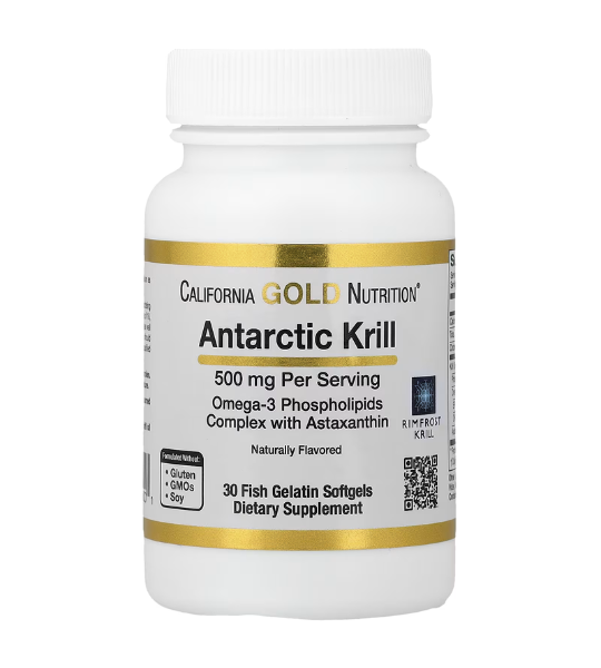 California Gold Nutrition, Antarctic Krill Oil 500 mg, 30 Fish Gelatin Softgels in Pakistan