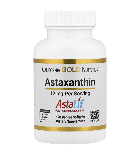 California Gold Nutrition, Astaxanthin, Astalif® Pure Icelandic, 12 mg, 120 Veggie Softgels in Pakistan