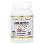 California Gold Nutrition, Astaxanthin, Astalif® Pure Icelandic, 12 mg, 30 Veggie Softgels in Pakistan