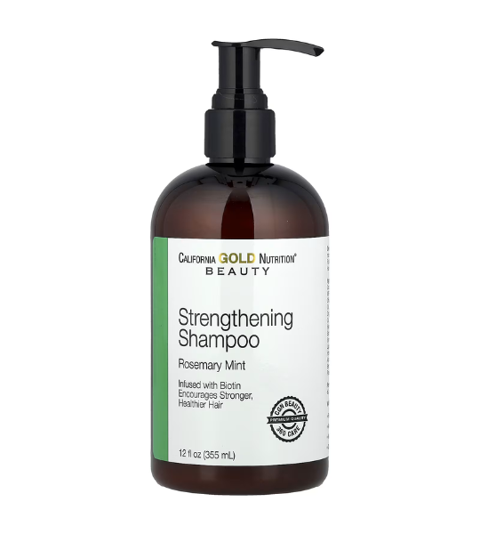 California Gold Nutrition, Beauty, Strengthening Shampoo, Biotin, Rosemary Mint, 12 fl oz (355 ml) in Pakistan