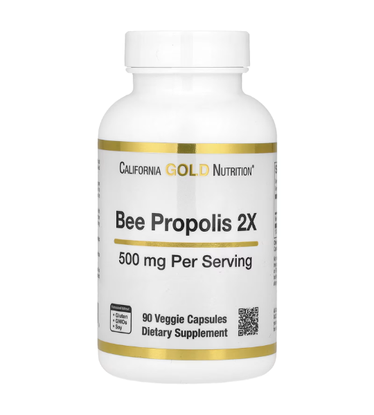 California Gold Nutrition, Bee Propolis 2X, Concentrated Extract, 500 mg, 90 Caps in Pakistan