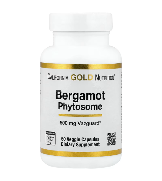 California Gold Nutrition, Bergamot Phytosome with Citrus Bergamot Extract, 500 mg, 60 Capsules in Pakistan