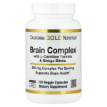 California Gold Nutrition, Brain Complex with L-Carnitine, Ginkgo Biloba 120 Capsules in Pakistan