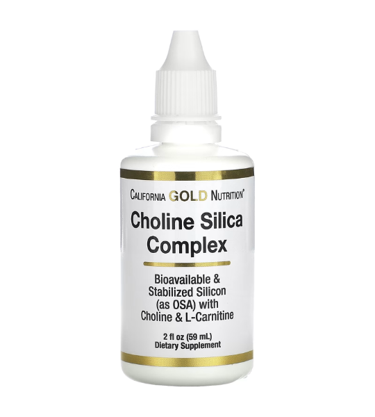 California Gold Nutrition, Choline Silica Complex, 2 fl oz (59 ml) in Pakistan