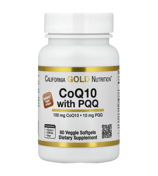 California Gold Nutrition, CoQ10 with PQQ, Ubiquinone USP, 100 mg, 60 Veggie Softgel in Pakistan