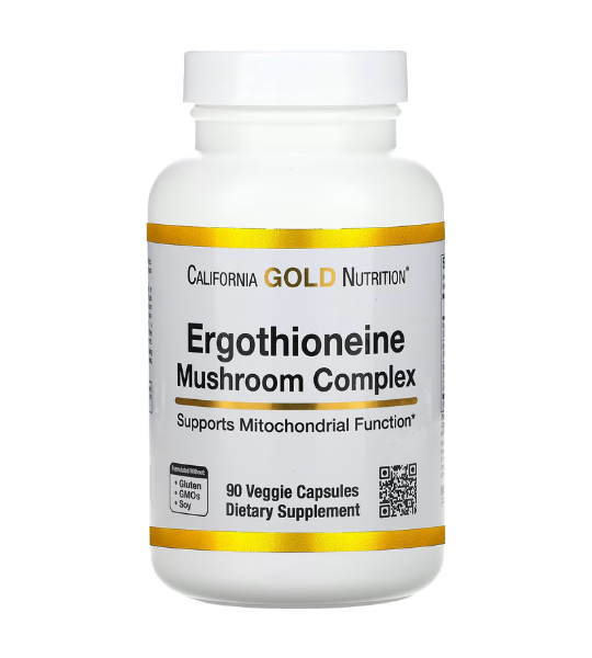 California Gold Nutrition, Ergothioneine Mushroom Complex 90 Veggie Capsules in Pakistan