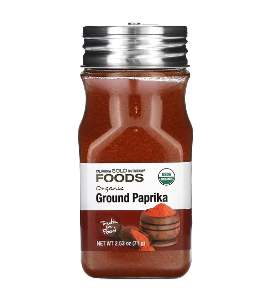 California Gold Nutrition, Foods, Organic Paprika, Ground, 2.53 oz (71 g) in Pakistan