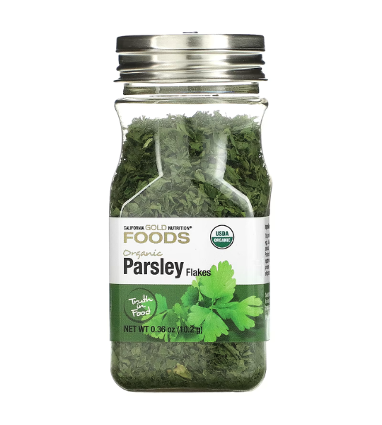 California Gold Nutrition, Foods, Organic Parsley, 0.36 oz (10 g) in Pakistan