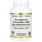 California Gold Nutrition, Glucosamine, Chondroitin, MSM Plus Hyaluronic Acid, 120 Veggie Caps in Pakistan