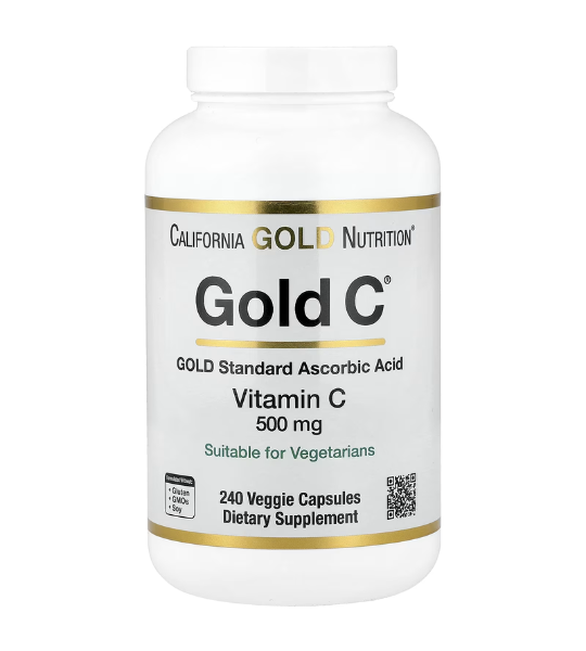 California Gold Nutrition, Gold C®, USP Grade Vitamin C, 500 mg, 240 Capsules in Pakistan