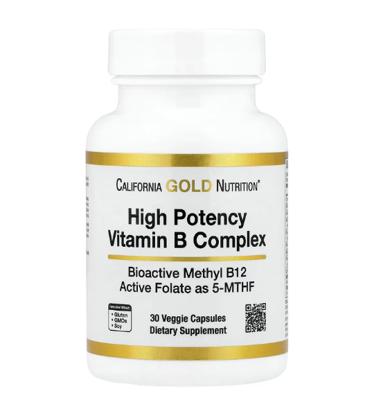 California Gold Nutrition, High Potency Vitamin B Complex 30 Capsules in Pakistan