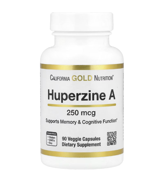 California Gold Nutrition, Huperzine A, 250 mcg, 90 Veggie Capsules in Pakistan