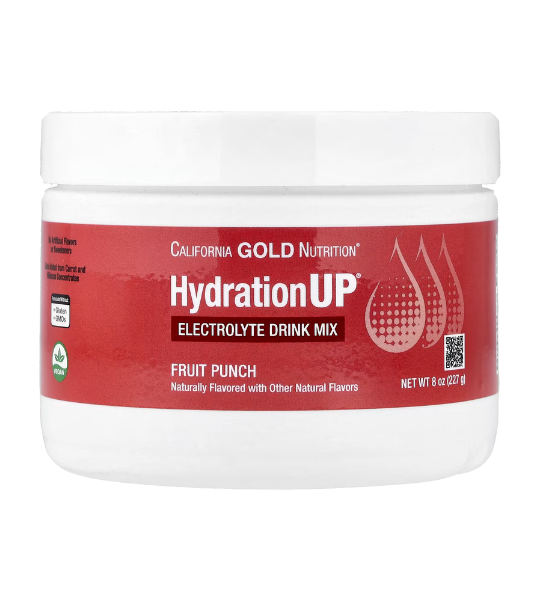 California Gold Nutrition, HydrationUP®, Electrolyte Drink Mix Fruit Punch 8 oz (227 g) in Pakistan