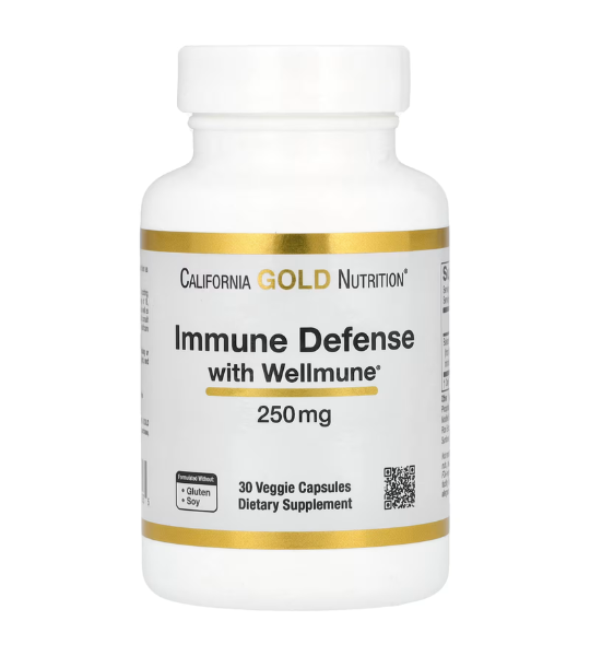 California Gold Nutrition, Immune Defense with Wellmune®, Beta-Glucan 250 mg, 30 Capsules in Pakistan