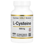 California Gold Nutrition, L-Cysteine, AjiPure®, 500 mg, 60 Veggie Capsules in Pakistan