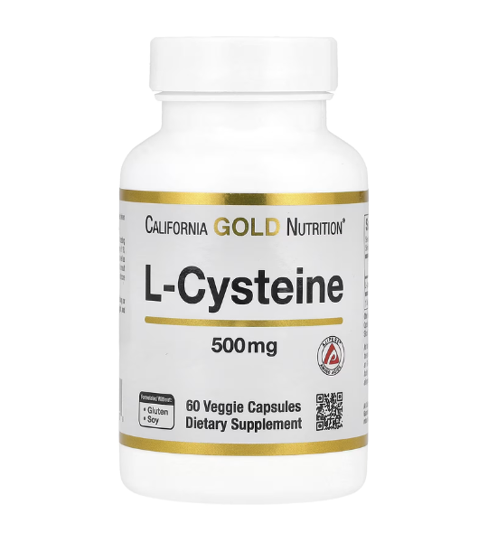 California Gold Nutrition, L-Cysteine, AjiPure®, 500 mg, 60 Veggie Capsules in Pakistan
