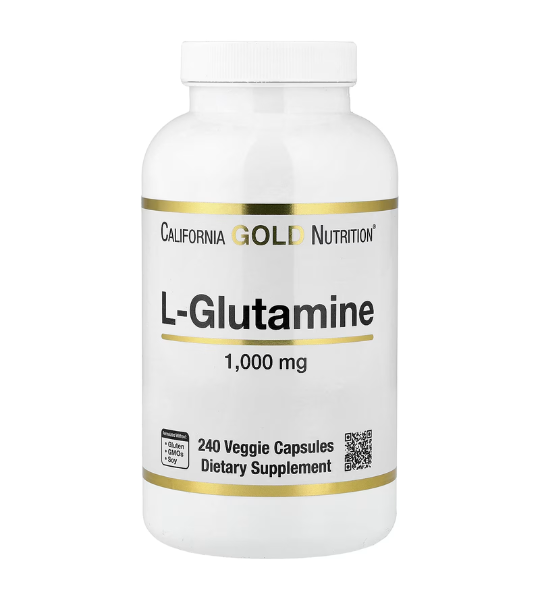 California Gold Nutrition, L-Glutamine, 1,000 mg, 240 Veggie Capsules in Pakistan