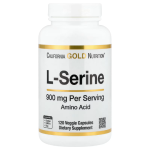 California Gold Nutrition, L-Serine, 900 mg, 120 Veggie Capsules in Pakistan