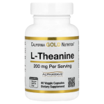 California Gold Nutrition, L-Theanine, Featuring AlphaWave®, 200 mg, 60 Veggie Capsules in Pakistan