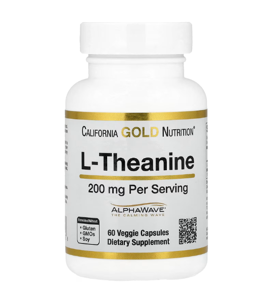 California Gold Nutrition, L-Theanine, Featuring AlphaWave®, 200 mg, 60 Veggie Capsules in Pakistan