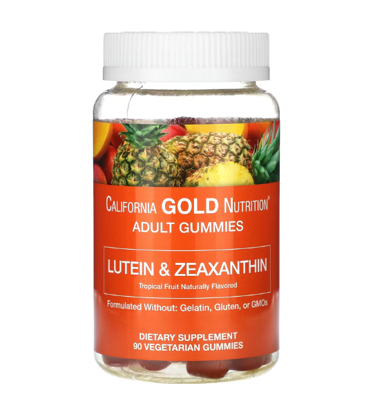 California Gold Nutrition, Lutein and Zeaxanthin Gummies, Tropical, 90 Gummies in Pakistan