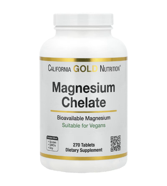 California Gold Nutrition, Magnesium Chelate with Calcium, 270 Tablets in Pakistan