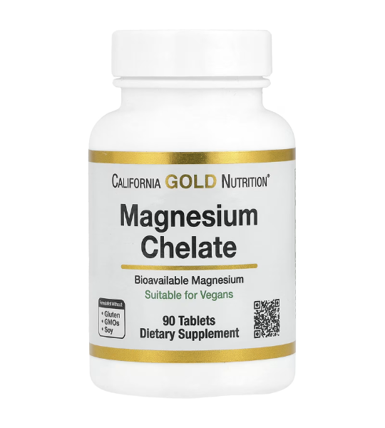 California Gold Nutrition, Magnesium Chelate with Calcium, 90 Tablets in Pakistan