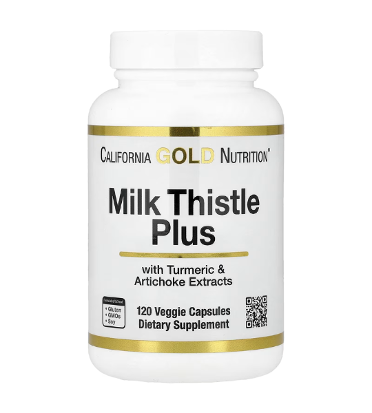 California Gold Nutrition, Milk Thistle Plus with Turmeric Extract 120 Veggie Capsules in Pakistan