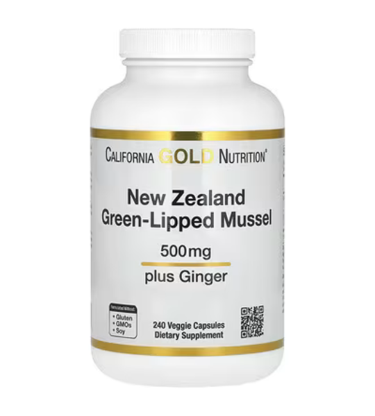 California Gold Nutrition, New Zealand Green-Lipped Mussel, 500 mg, 240 Capsules in Pakistan