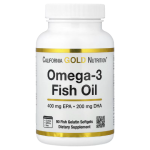 California Gold Nutrition, Omega-3 Fish Oil, Vivomega Triglyceride, 1,000 mg, 90 Fish Gelatin Softgels in Pakistan