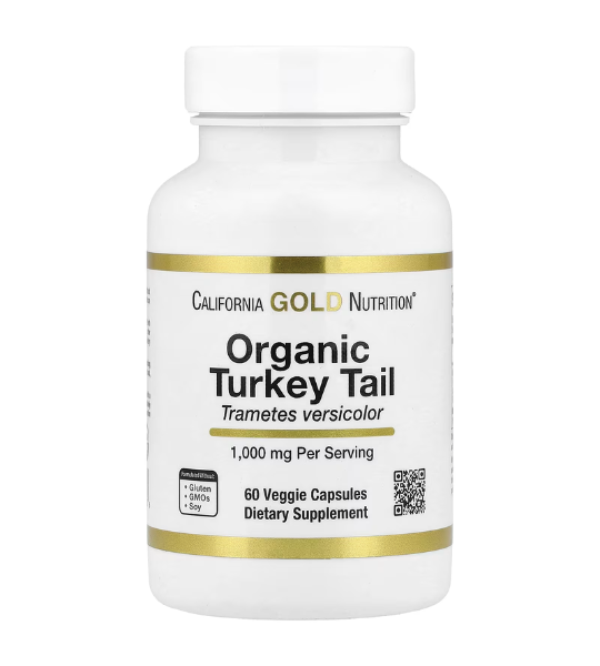 California Gold Nutrition, Organic Turkey Tail Mushroom, 60 Veggie Capsules in Pakistan