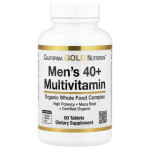 California Gold Nutrition, Organic Whole Food Men's 40+ Multivitamin 60 Tablets in Pakistan