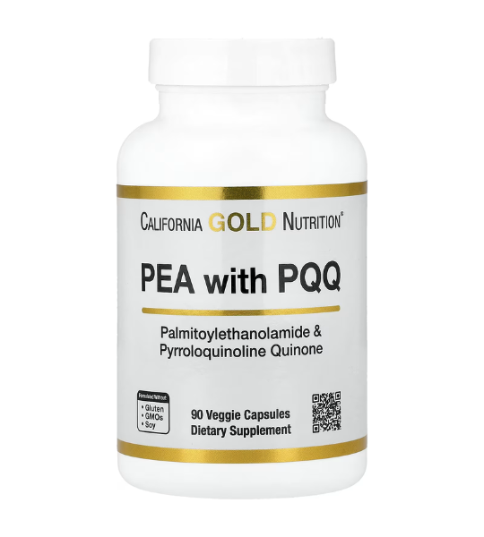 California Gold Nutrition, PEA 300 mg + PQQ 10 mg, 90 Veggie Capsules in Pakistan