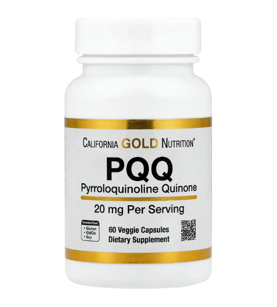 California Gold Nutrition, PQQ, 20 mg, 60 Veggie Capsules in Pakistan