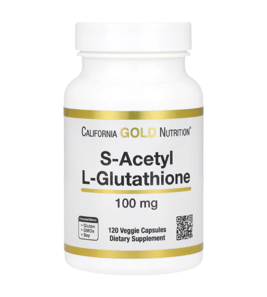 California Gold Nutrition, S-Acetyl L-Glutathione, 100 mg, 120 Veggie Capsules in Pakistan