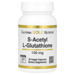 California Gold Nutrition, S-Acetyl L-Glutathione, 100 mg, 30 Veggie Capsules in Pakistan
