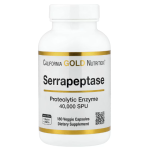 California Gold Nutrition, Serrapeptase, Proteolytic Enzyme, 40,000 SPUs, 180 Veggie Capsules in Pakistan