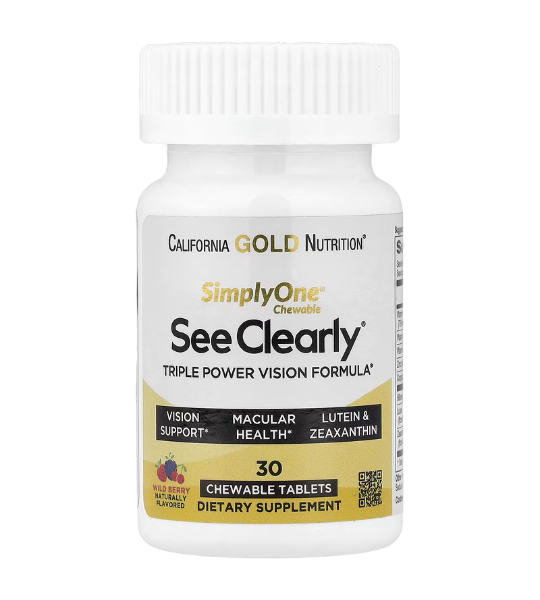 California Gold Nutrition, SimplyOne®, See Clearly 30 Chewable Tablets in Pakistan