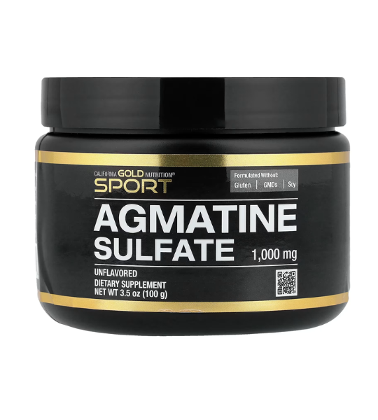 California Gold Nutrition, Sport, Agmatine Sulfate, Unflavored, 3.5 oz (100 g) in Pakistan