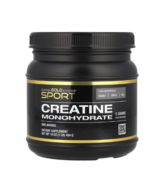 California Gold Nutrition, Sport, Pure Creatine Monohydrate, Unflavored, 1 lb (454 g) in Pakistan