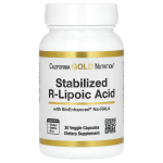 California Gold Nutrition, Stabilized R-Lipoic Acid with Biotin, 30 Veggie Capsules in Pakistan
